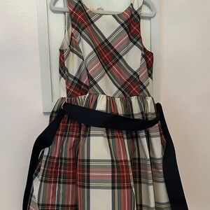 Polo by Ralph Lauren Multicolor Plaid Dress with Black Sash